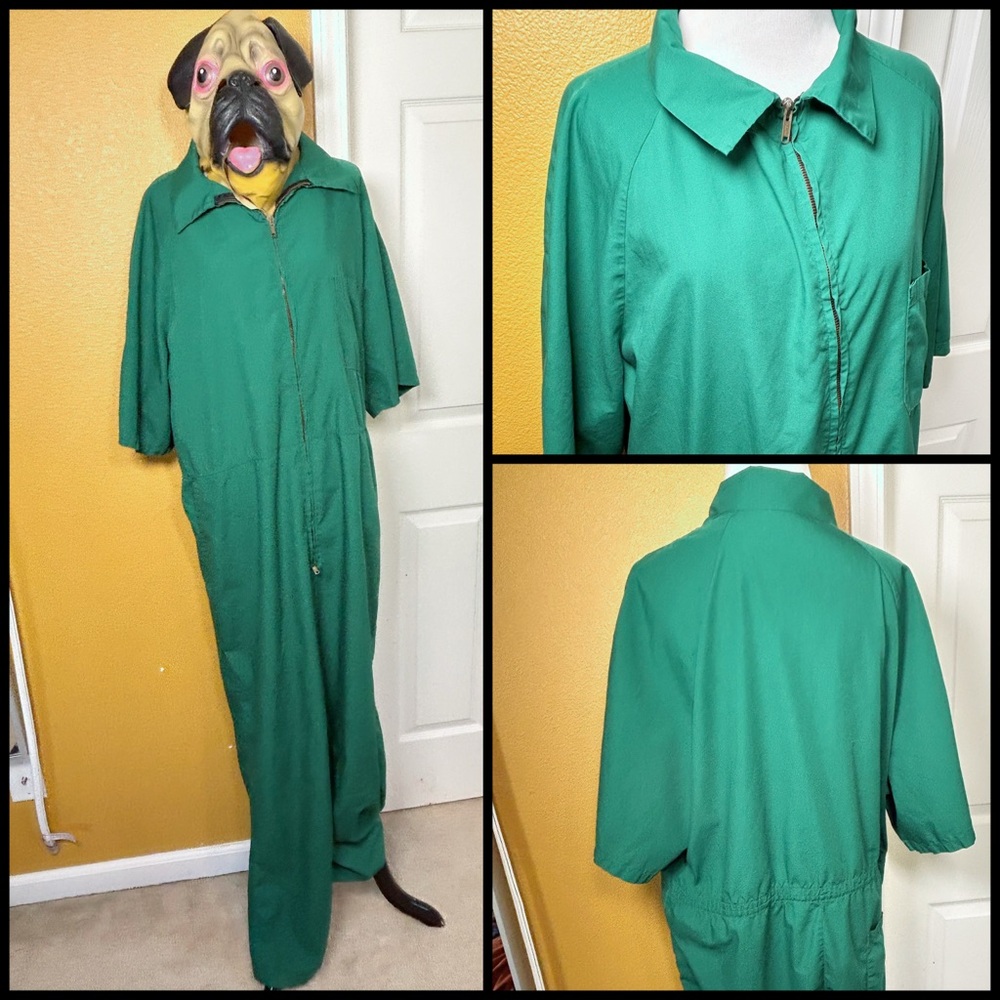VINTAGE, FASHION SEAL, zip up coveralls!!